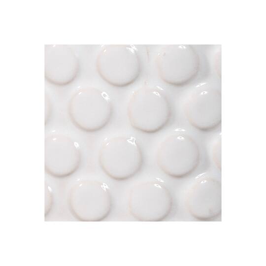 Hello Honey® 6" Round White Polka Dot Stoneware Flower Pot